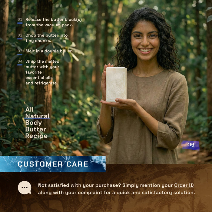 ETHERVA® Sal Butter / Naturally Refined / Firm Texture / Natural Light Scent