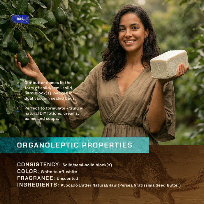 ETHERVA® Avocado Butter / Naturally Refined / Firm Texture / Natural Light Scent