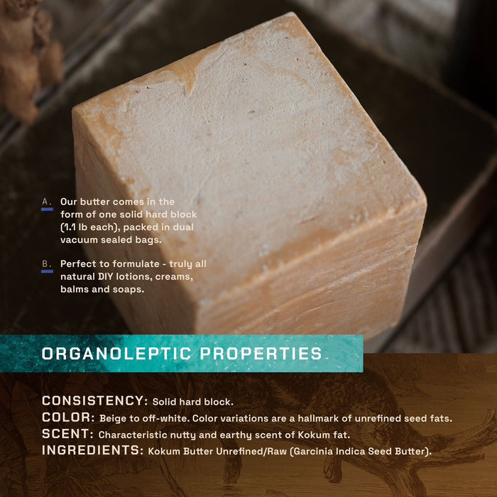 ETHERVA® Kokum Butter / Unrefined & Raw / Traditional Process