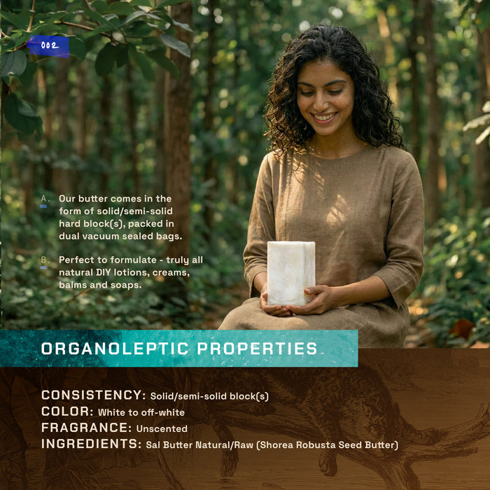 ETHERVA® Sal Butter / Naturally Refined / Firm Texture / Natural Light Scent