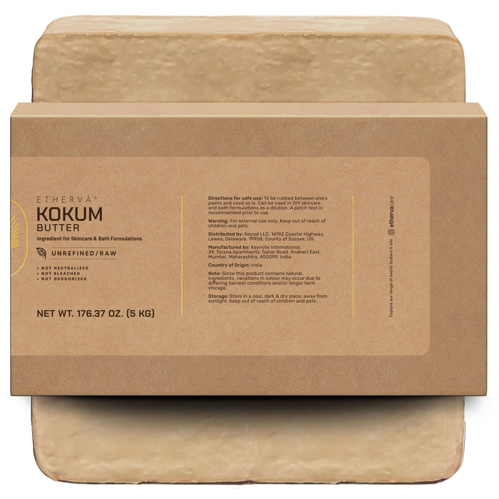 ETHERVA® Kokum Butter / Unrefined & Raw / Traditional Process