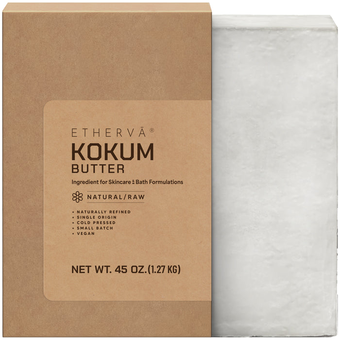 ETHERVA® Kokum Butter / Naturally Refined / Firm Texture / Natural Light Scent